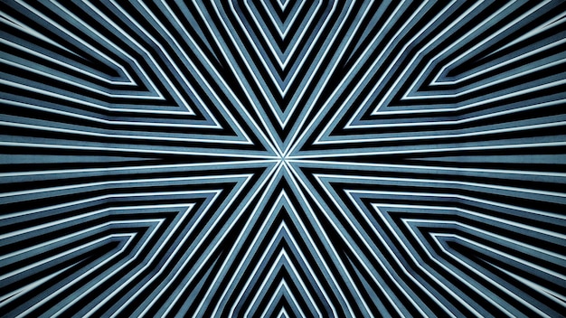 Foto abstraktes buntes hypnotisches symmetrisches muster dekorative dekorative kaleidoskopbewegung geometrische kreis- und sternformen