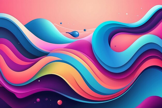 Abstraktes Design mit dynamischen Flüssigkeitsformen Farbiger Fluid-Stil-Hintergrund für Landing-Seiten Web-Banner-Wallpaper