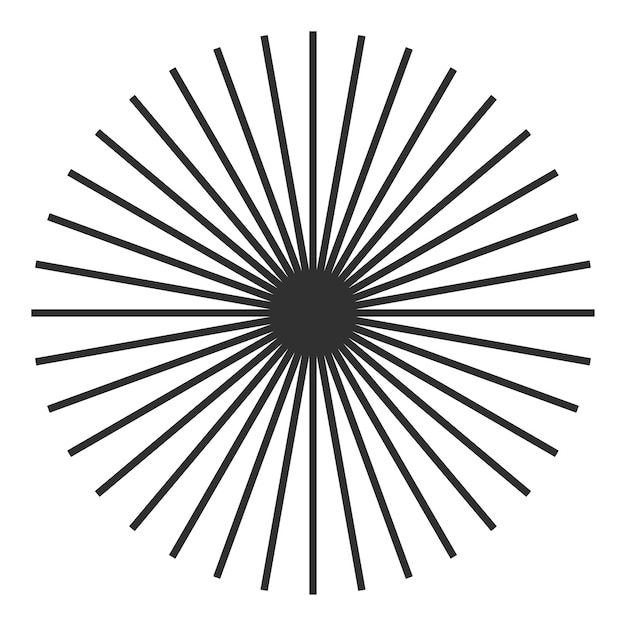 Abstraktes Feuerwerk PNG-Aufkleber Sonnenbrandform durchsichtiger Hintergrund