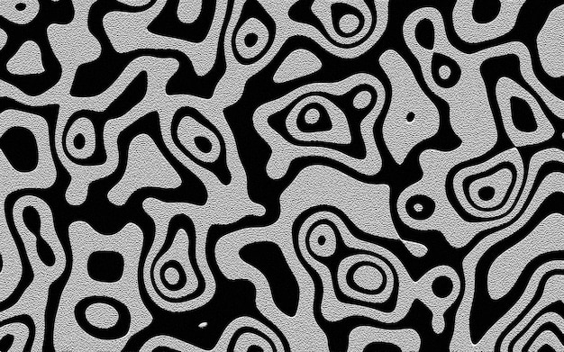 Abstraktes Flüssigkeitsmuster-Design für Stoff BlackandWhite