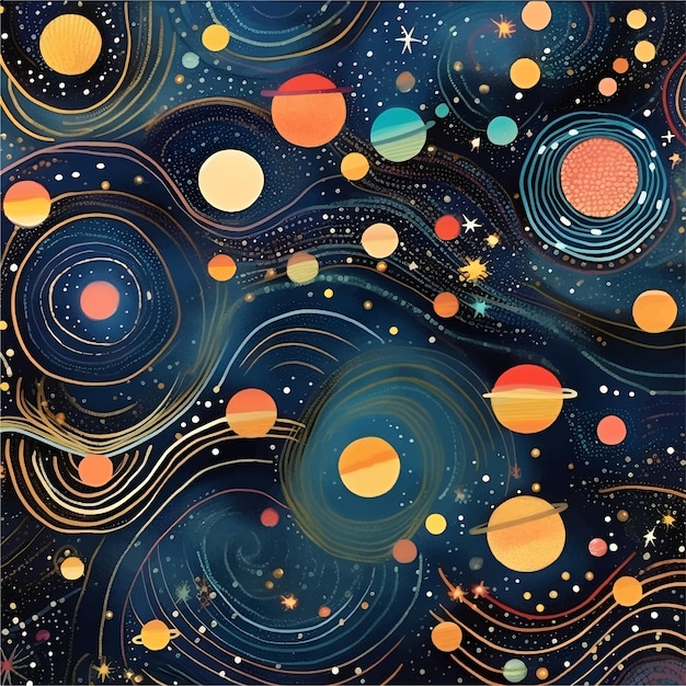 Abstraktes Galaxienmuster-Hintergrunddesign
