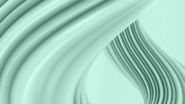 Abstraktes, gebogenes Papier, HD-Hintergrunddesign, Cal Poly Green Color