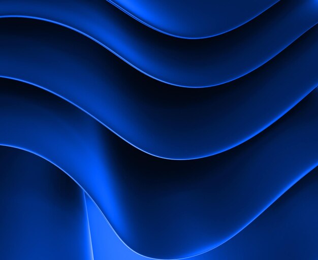 Abstraktes, gebogenes Papier, HD-Hintergrunddesign, Himmelblau