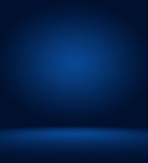 Abstraktes glattes Blau mit schwarzer Vignette Studio gut als Hintergrund, Geschäftsbericht, digital, Website-Vorlage verwenden.
