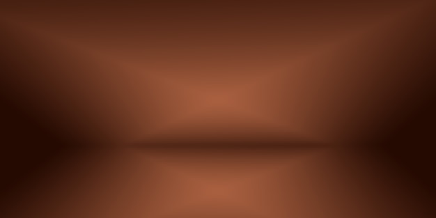 Abstraktes glattes braunes Wandhintergrund-Layout-Design, Studio, Raum, Webschablone, Geschäftsbericht mit glatter Kreisgradientenfarbe.