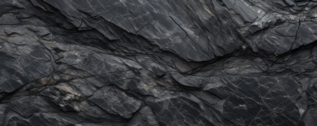 Foto abstraktes granitmuster auf nassem schwarzem stein, realistisches kohleenergie-panorama, generative ki