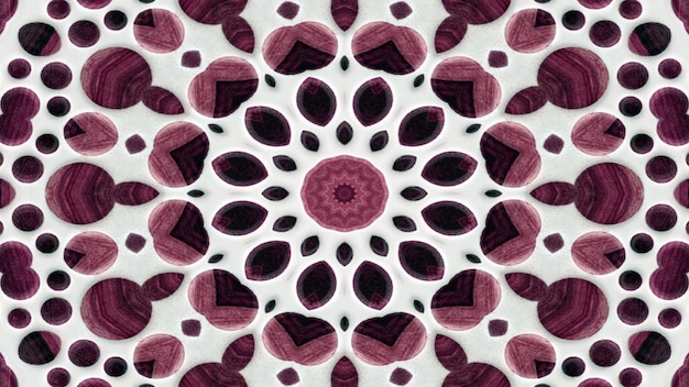 Abstraktes hölzernes Hintergrundkonzept symmetrisches Muster dekorative dekorative Kaleidoskopbewegung geometrischer Kreis und Sternformen