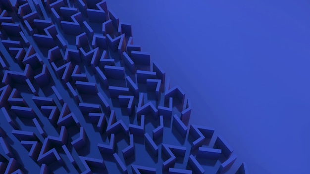 Abstraktes Konzept Hintergrundbild Halbleiter-Nanotechnologie-Struktur3D-Rendering