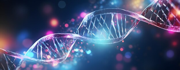 Abstraktes medizinisches Konzept der DNA-Technologiewissenschaft