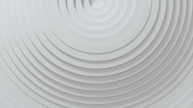 Abstraktes Muster von Kreisen mit Verschiebungseffekt. Weiße leere Ringe.
