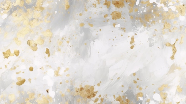 Abstraktes, natürliches Muster aus weißem Luxusmarmor mit goldenen Glitzereinschlüssen, die von der KI erzeugt wurden