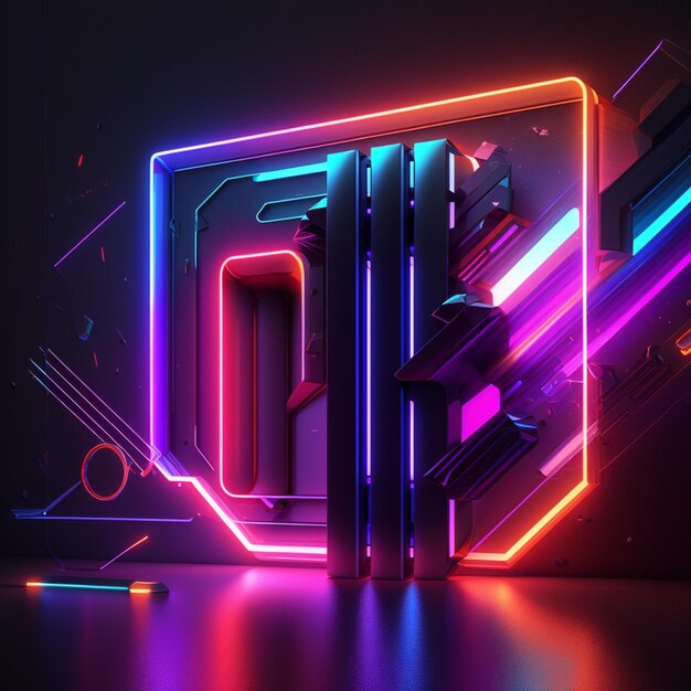 abstraktes Neon