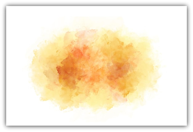 Abstraktes orange Aquarell, das Hintergrund spritzt