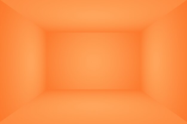 Abstraktes orangefarbenes Hintergrund-Layout-Design, Studio, Zimmer, Web-Vorlage, Geschäftsbericht mit glatter Kreisverlaufsfarbe.