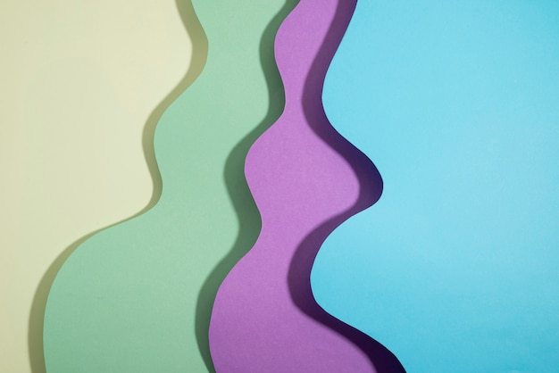 Abstraktes psychedelisches Papercut-Hintergrund