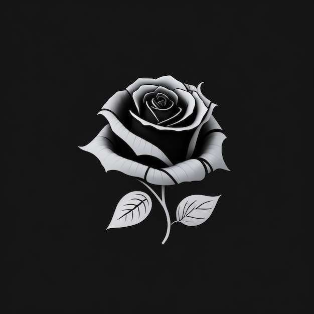 Foto abstraktes schwarz-weißes logo