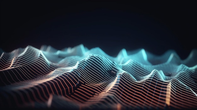 Abstraktes Technologie-Big-Data-Hintergrundkonzept Bewegung des digitalen Datenflusses Übertragung von Big Data Übertragung und Speicherung von Datensätzen Blockchain-Server Hispeed-Internet
