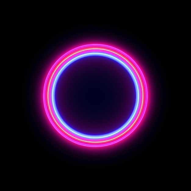 Abstraktes Vektor-Neonlicht-Hintergrunddesign