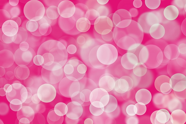 Abstraktes weißes Bokeh, rosa Hintergrundfarbe