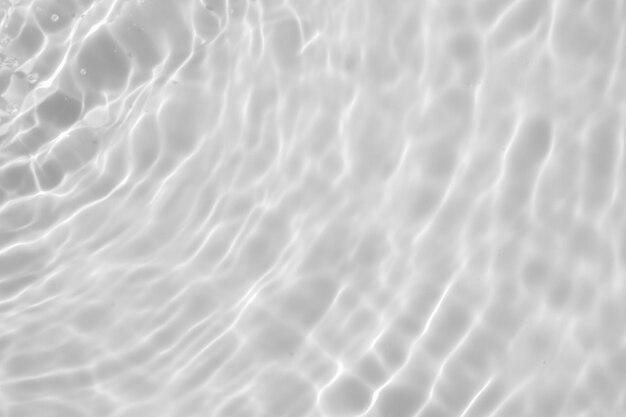 Abstraktes weißes transparentes Wasser Schatten Oberflächentextur natürlicher Wellenhintergrund