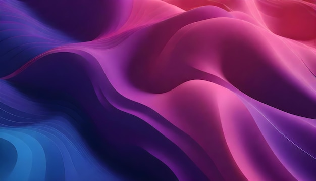 Abstraktes wellenförmiges Muster mit einem Gradienten von lila Farben
