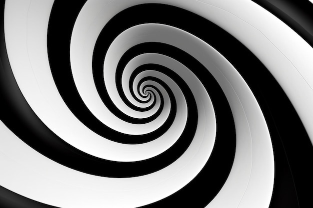 Foto abstraktes wirbelmuster mit verdrehten schwarz-weißen linien