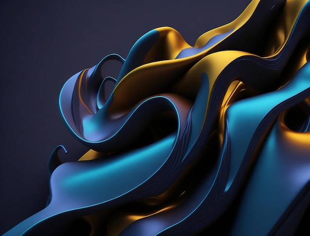 Abstrato 3D Background Ai generativo