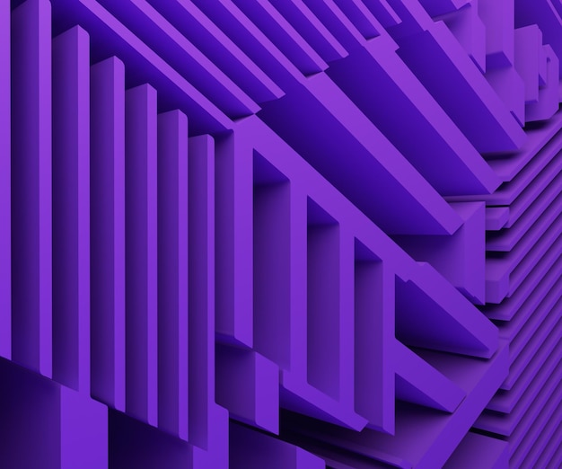 Abstrato 3d renderizar design de fundo futurista roxo
