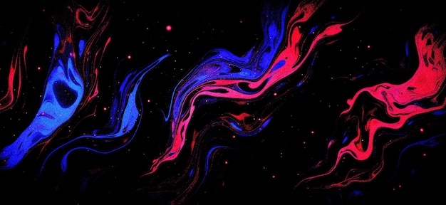 abstrato azul vermelho preto fundo líquido com textura de grãos e ruído para banner de cabeçalho