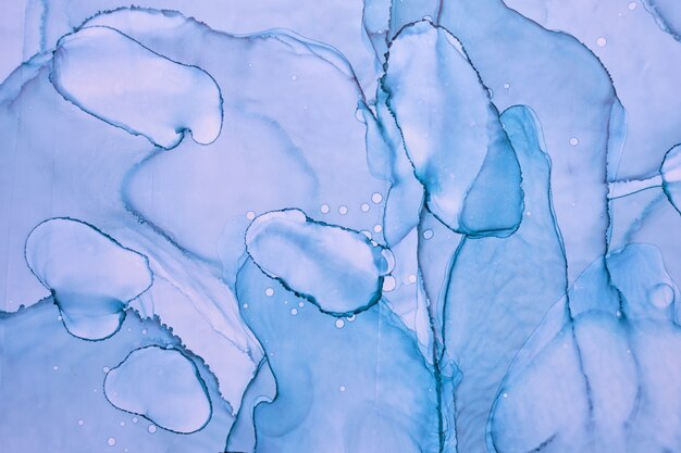 Foto abstrato base aquarela do céu do mar do oceano azul marinho. manchas e manchas de tinta índigo, ondas de água, papel de parede de arte líquida de luxo