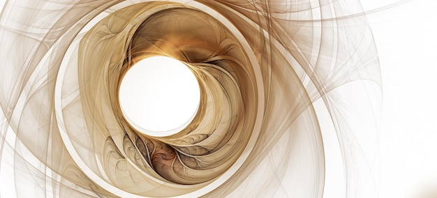 Abstrato base de negócios widescreen com padrão de fractal dourado brilhante
