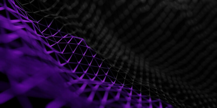 Abstrato base de tecnologia digital com linhas de conexão de rede estilo plexo de partículas de rede