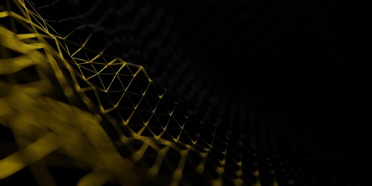 Abstrato base de tecnologia digital com linhas de conexão de rede estilo plexo de partículas de rede