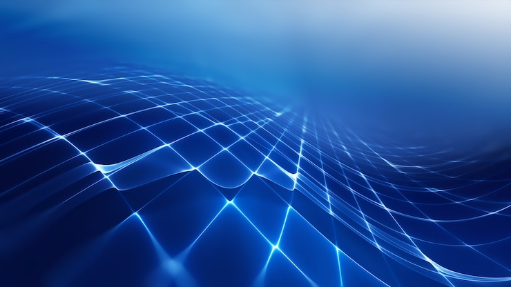 Foto abstrato base de tecnologia futurista com horizonte fractal