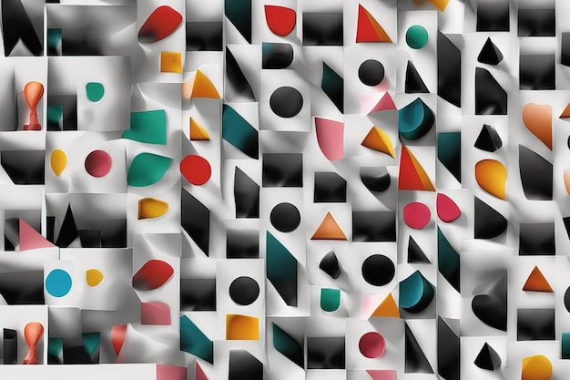Foto abstrato colorido geométrico obra de arte abstrata arte gráfica fundo textura moderno conceitual