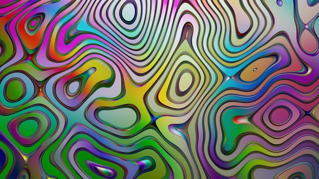 Abstrato colorido padrão reflexivo fundo gradiente ilustração cromática multicolorida fantasia