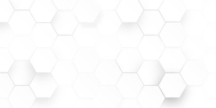 Foto abstrato conceito de hexágono branco fundo hexágonos vista superior