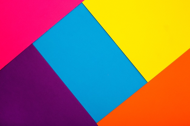 Foto abstrato de folhas de papel colorido