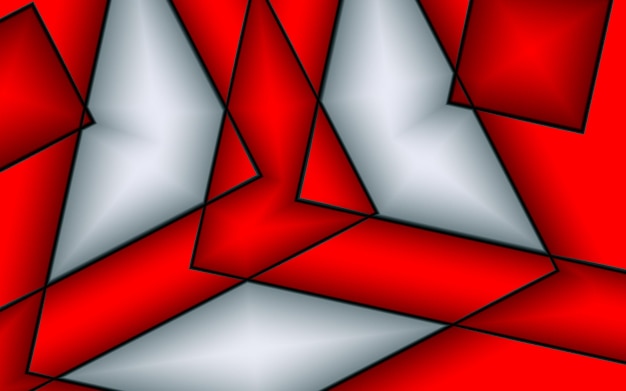 Abstrato de geometria de germe vermelho