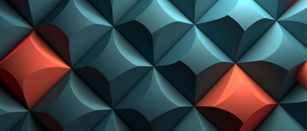 Abstrato de padrão geométrico 3d realista generativo