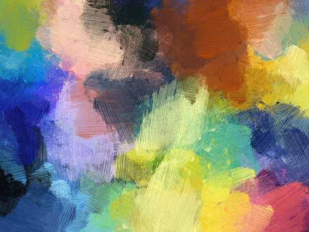 Abstrato de pincel de tinta a óleo colorido