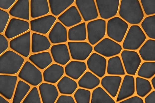 Abstrato de renderização em 3D de textura de Voronoi