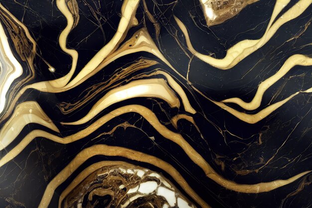 Abstrato de textura de pedra de mármore preto e dourado