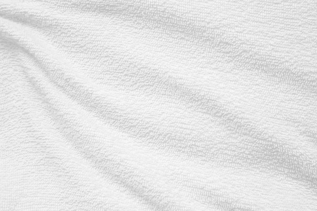 Abstrato de textura de toalha de tecido de algodão branco