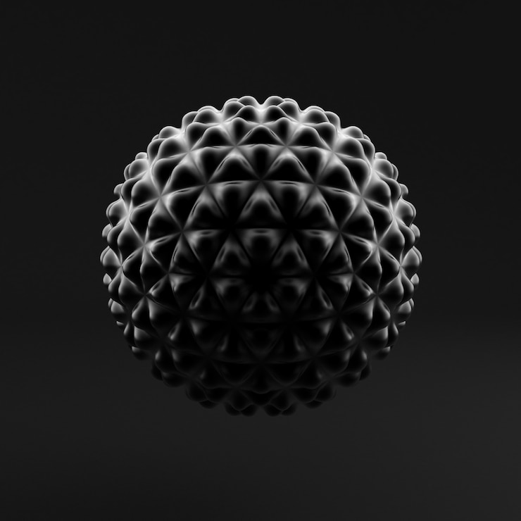 Foto abstrato, esfera, formulário. ilustração 3d, renderização em 3d.