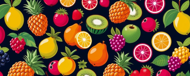 abstrato frutas coloridas fundo frutas site banner fundo