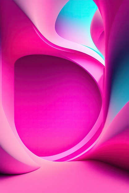 Abstrato Fundo 3D Rosa