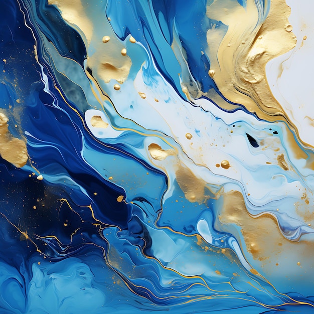 abstrato fundo cores azul e dourado brilhante