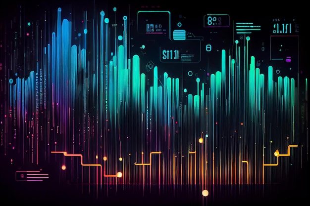 Abstrato fundo de fluxo de big data