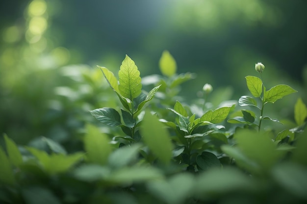 abstrato fundo desfocado com plantas